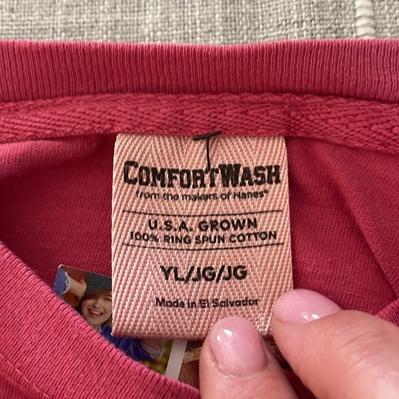 Comfort Wash Youth Long Sleeve Pullover Tee Shirt w Arcadia Michigan NWT - Picture 3 of 5